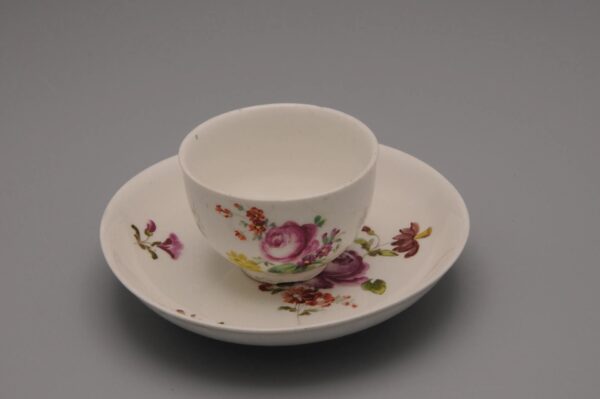 Vienna Porcelain - Rococo Cup and Saucer, late 18th century