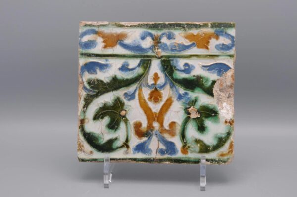 Azulejo, Arista y Cuenca - Spanish Moorish Mudejar Tile, Toledo 16th century