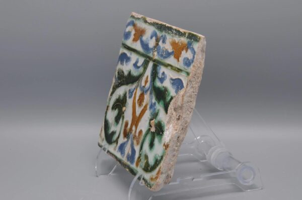 Azulejo, Arista y Cuenca - Spanish Moorish Mudejar Tile, Toledo 16th century