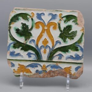 Azulejo, Arista y Cuenca - Spanish Moorish Mudejar Tile, Toledo 16th century