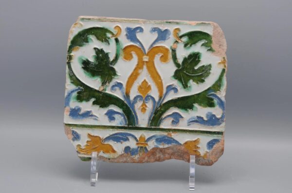 Azulejo, Arista y Cuenca - Spanish Moorish Mudejar Tile, Toledo 16th century