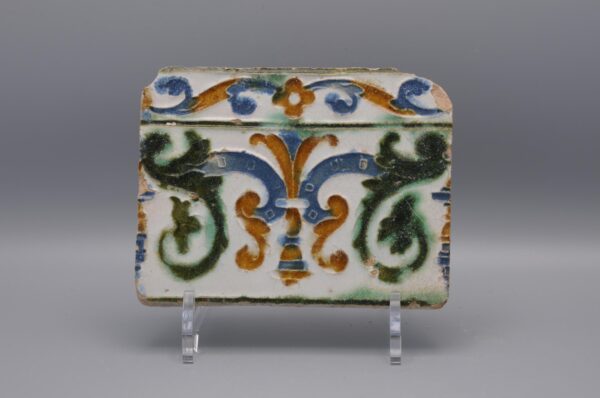 Azulejo, Arista y Cuenca - Spanish Moorish Mudejar Tile, Toledo 16th century