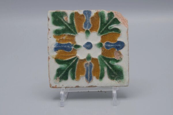 Azulejo, Arista y Cuenca - Spanish Moorish Mudejar Tile, Toledo 16th century