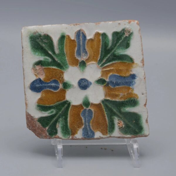 Azulejo, Arista y Cuenca - Spanish Moorish Mudejar Tile, Toledo 16th century