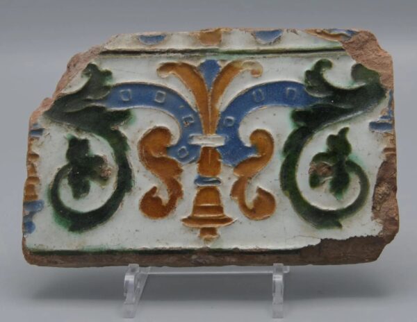 Azulejo, Arista y Cuenca - Spanish Moorish Mudejar Tile, Toledo 16th century