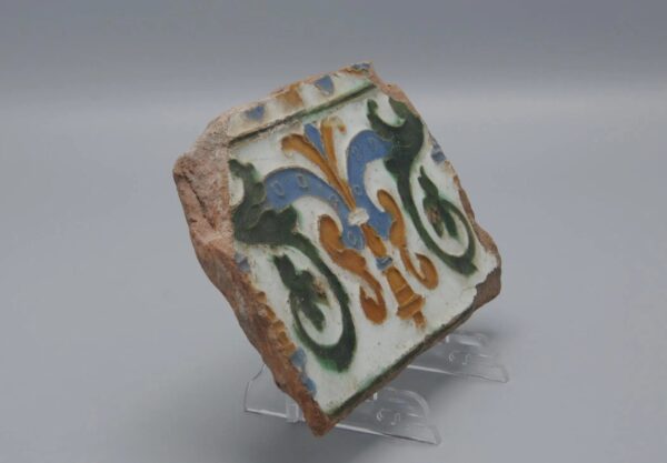 Azulejo, Arista y Cuenca - Spanish Moorish Mudejar Tile, Toledo 16th century
