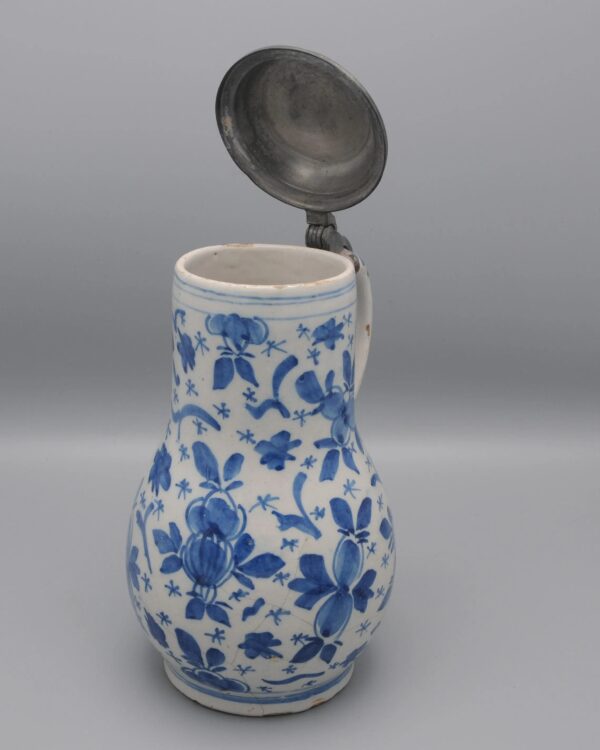 Delftware Blue Beer Jug - 18th century