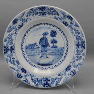 Pseudo Delft dish with spurious mark - early 20th century