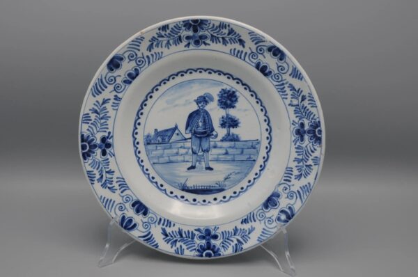 Pseudo Delft dish with spurious mark - early 20th century