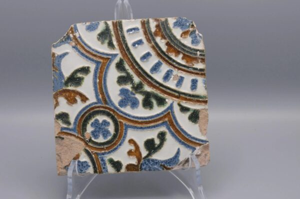 Azulejo, Arista y Cuenca - Spanish Moorish Mudejar Tile, Toledo 16th century