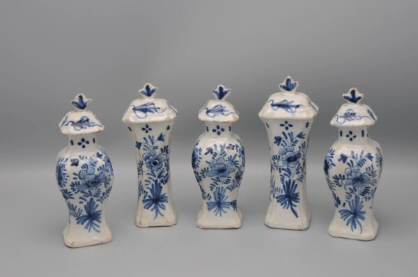 Delft Blue and White - Miniature Garniture set