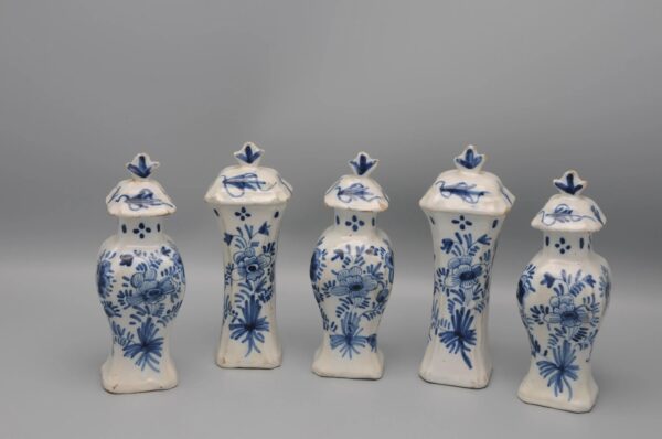 Delft Blue and White - Miniature Garniture set