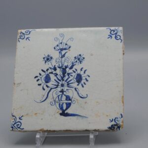 Delft Tile with a ship - 18th century