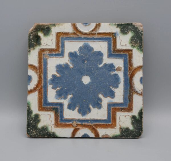 Azulejo, Arista y Cuenca - Spanish Moorish Mudejar Tile, Toledo 16th century