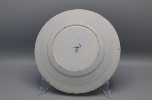Delft 'Peacock' plate by 'The Claauw' - second half 18th century