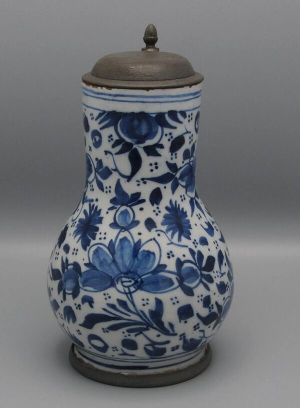 Delftware Blue Beer Jug - 18th century