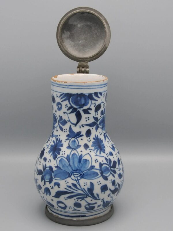 Delftware Blue Beer Jug - 18th century