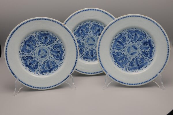 Dutch Delft - pair of Neoclassical Delft plates ca 1800